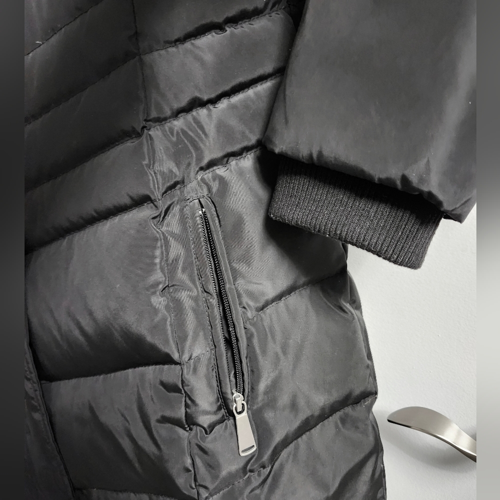 Cleo Down Black Women's Coat - Picture 5 of 16